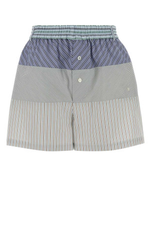 Embroidered poplin shorts MOSCHINO (261D03380432)