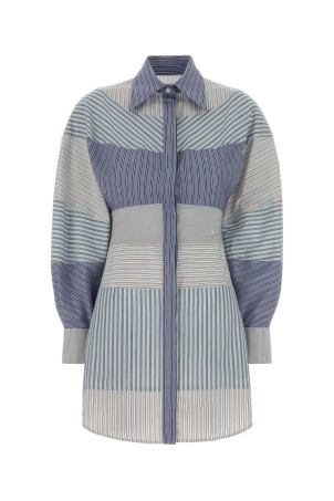 Embroidered poplin shirt dress MOSCHINO (261D04350432)