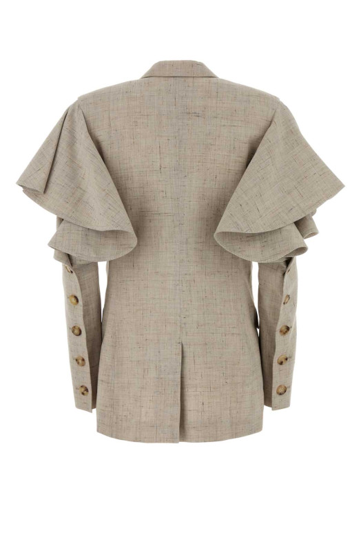 Melange sand jersey blazer MOSCHINO (261D05110420)