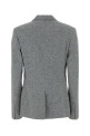 Melange grey silk blend blazer MOSCHINO (261D05120414)