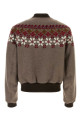 Mud wool blend Valtor bomber jacket DRIES VAN NOTEN (2620205294216)