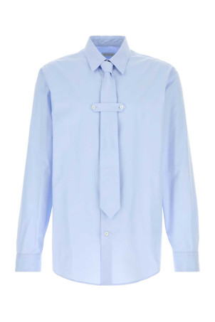 Light blue Cilian poplin shirt Powdery DRIES VAN NOTEN (2620207124314)