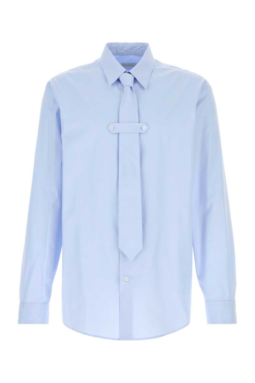 Light blue Cilian poplin shirt Powdery DRIES VAN NOTEN (2620207124314)