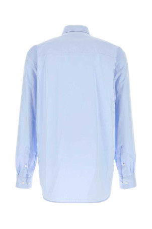Light blue Cilian poplin shirt Powdery DRIES VAN NOTEN (2620207124314)