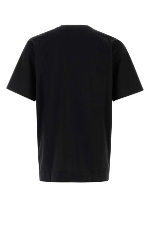 Black cotton oversize Heer t-shirt DRIES VAN NOTEN (2620211014600)