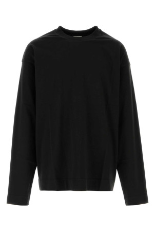 Black cotton oversize Hegland t-shirt DRIES VAN NOTEN (2620211084603)