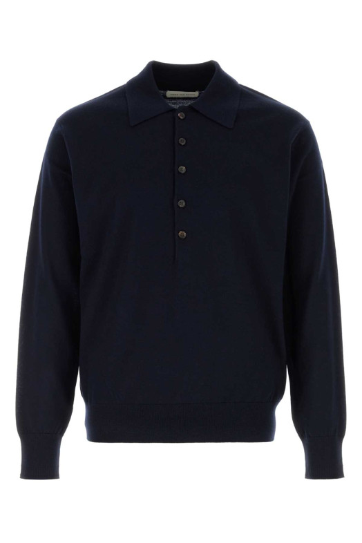 Шерстяной свитер Muano темно-синего цвета от Blue DRIES VAN NOTEN (2620212054700)