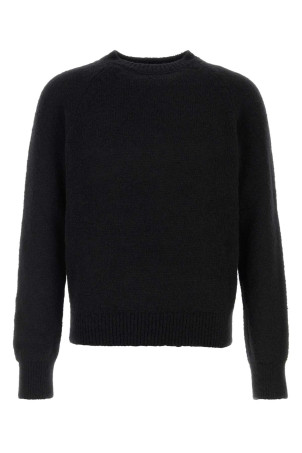 Black alpaca blend Melbourne sweater DRIES VAN NOTEN (2620212294709)