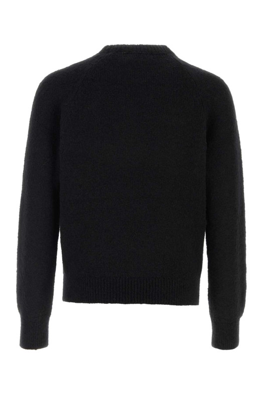 Black alpaca blend Melbourne sweater DRIES VAN NOTEN (2620212294709)