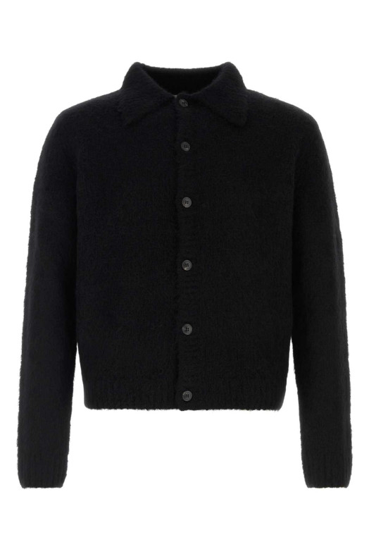 Кардиган «Моро» из смеси черной альпаки DRIES VAN NOTEN (2620212304709)