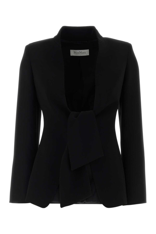 Black crepe Polo blazer MAX MARA (2621046041600)