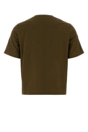 Блузка Zanzara из эластичного хлопка оливково-зеленого цвета от MAX MARA (2621046071600)