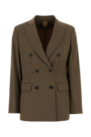 Sage green wool Unione blazer Blue MAX MARA (2621046131600)