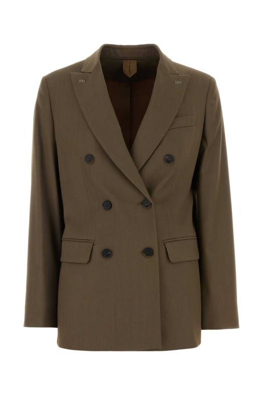 Sage green wool Unione blazer Blue MAX MARA (2621046131600)