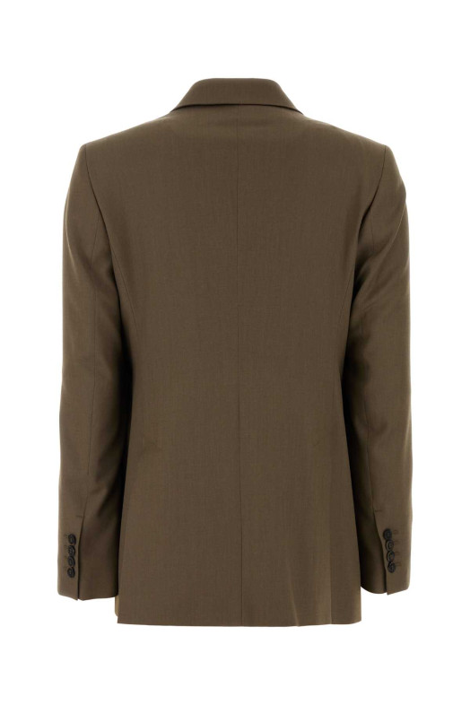 Sage green wool Unione blazer Blue MAX MARA (2621046131600)