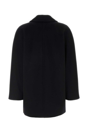 Black wool blend Rebus coat Blue MAX MARA (2621086021600)