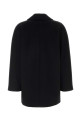Black wool blend Rebus coat Blue MAX MARA (2621086021600)