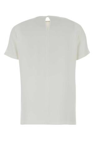 White silk Pagano t-shirt MAX MARA (2621116011600)