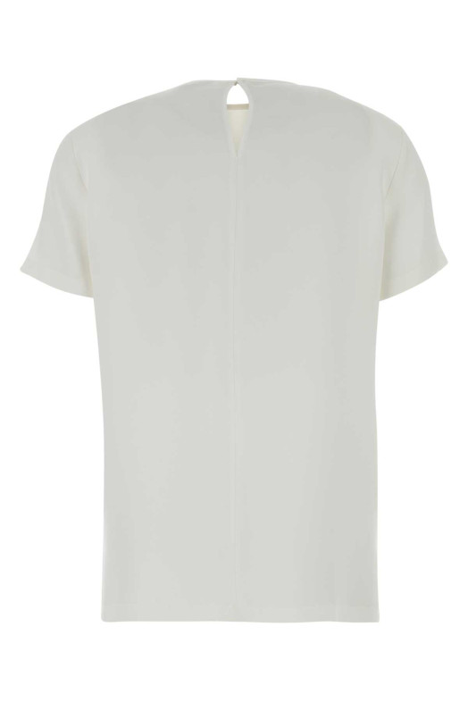 White silk Pagano t-shirt MAX MARA (2621116011600)