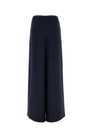Navy blue silk Volonta wide-leg pant Blue MAX MARA (2621136021600)