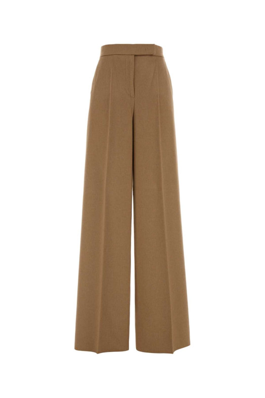 Camel flannel Filato wide-leg pant MAX MARA (2621136022600)