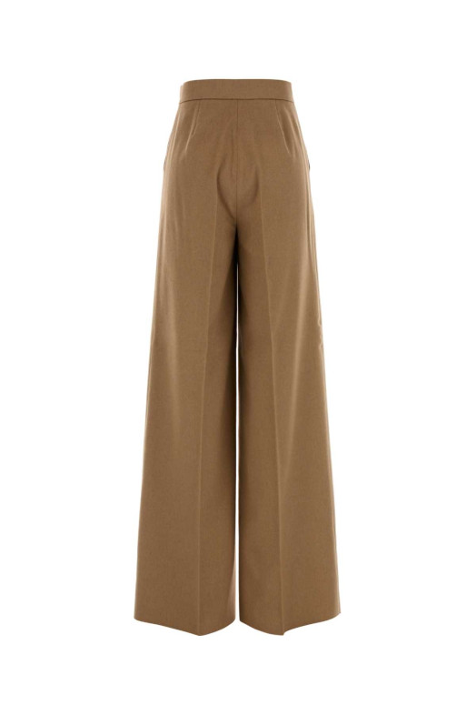 Camel flannel Filato wide-leg pant MAX MARA (2621136022600)