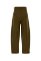 Брюки Adorni из эластичного хлопка оливково-зеленого цвета MAX MARA (2621136111600)