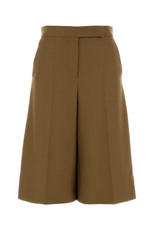 Biscuit wool Superbo bermuda shorts MAX MARA (2621136171600)