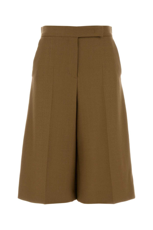 Biscuit wool Superbo bermuda shorts MAX MARA (2621136171600)