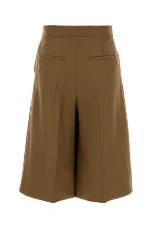 Biscuit wool Superbo bermuda shorts MAX MARA (2621136171600)