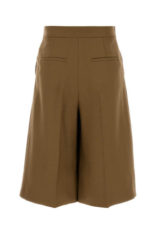 Biscuit wool Superbo bermuda shorts MAX MARA (2621136171600)