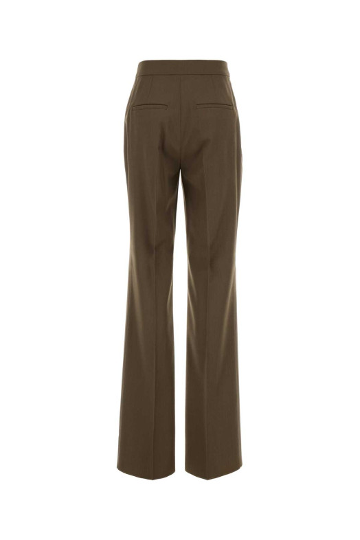 Khaki wool Calte pant Blue MAX MARA (2621136181600)