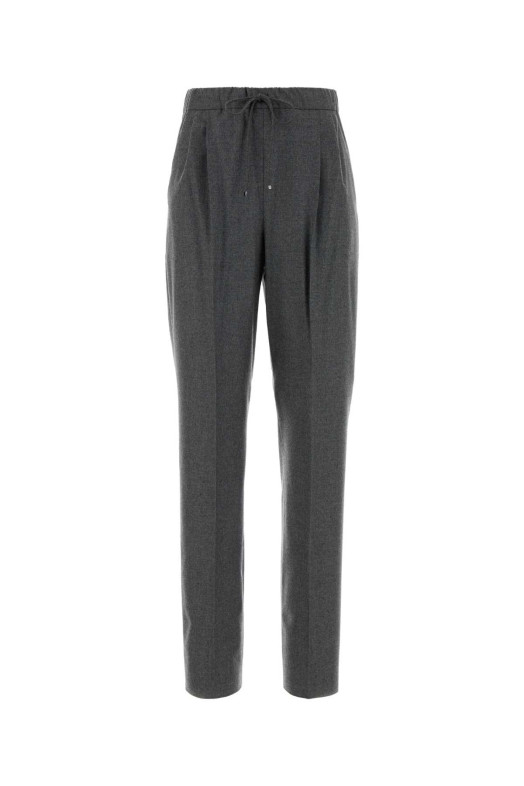 Брюки Zamia из эластичного кашемира тёмно-серого цвета, Green MAX MARA (2621136221600)