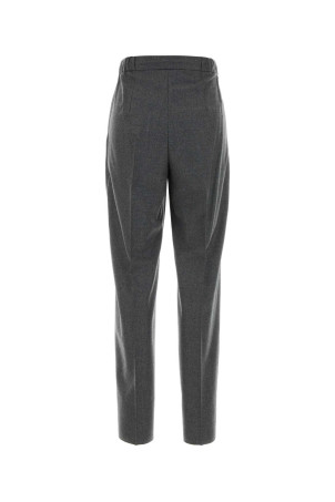 Брюки Zamia из эластичного кашемира тёмно-серого цвета, Green MAX MARA (2621136221600)