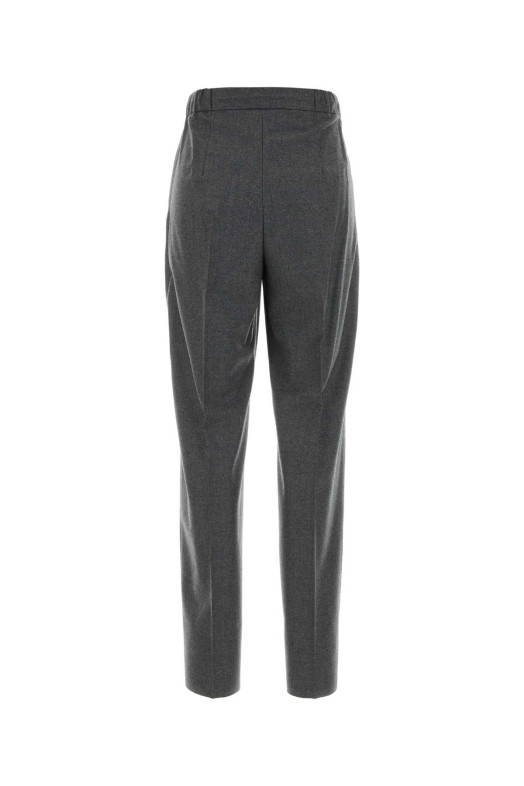 Брюки Zamia из эластичного кашемира тёмно-серого цвета, Green MAX MARA (2621136221600)