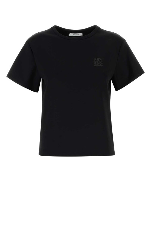 Black stretch jersey Quagga t-shirt MAX MARA (2621946021600)