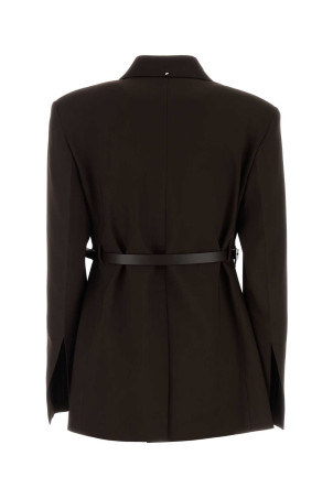 Brown stretch viscose Cinta blazer SPORTMAX (2622046011600)