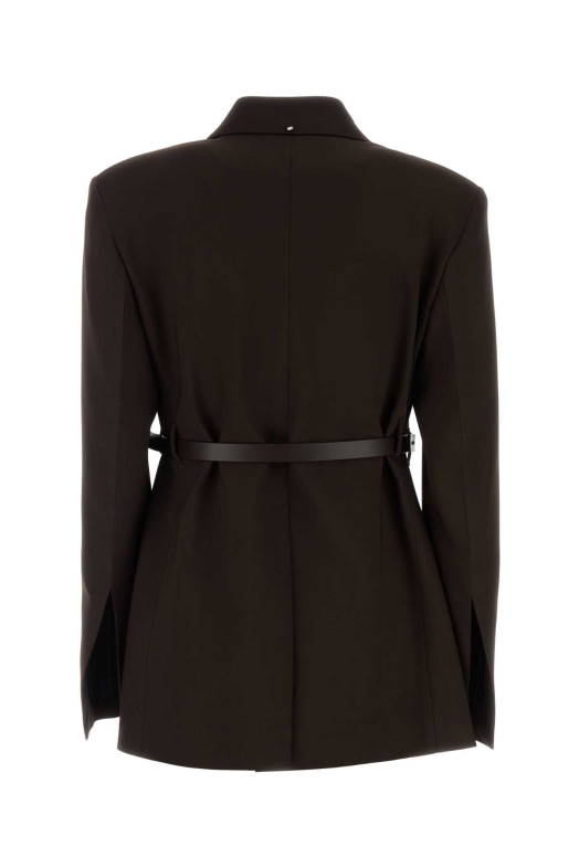 Brown stretch viscose Cinta blazer SPORTMAX (2622046011600)