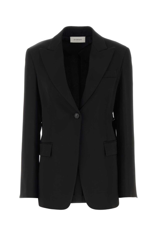 Black viscose Novella blazer Blue SPORTMAX (2622046021600)