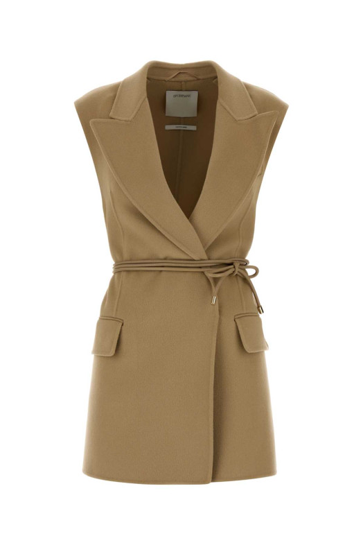Beige wool Rapido vest SPORTMAX (2622276011600)