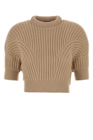 Beige cotton blend Fatti sweater SPORTMAX (2622366061600)