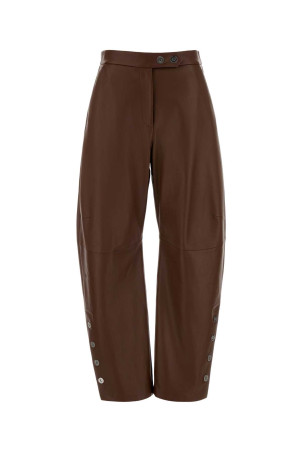 Chocolate leather Cinepresa pant SPORTMAX (2622436011600)