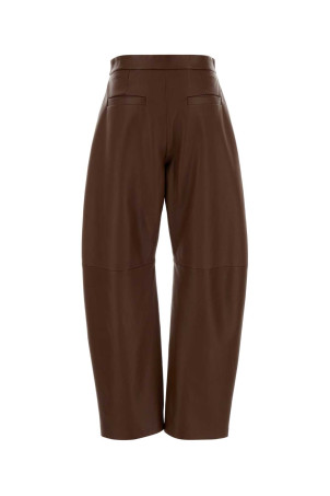 Chocolate leather Cinepresa pant SPORTMAX (2622436011600)
