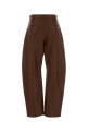 Chocolate leather Cinepresa pant SPORTMAX (2622436011600)