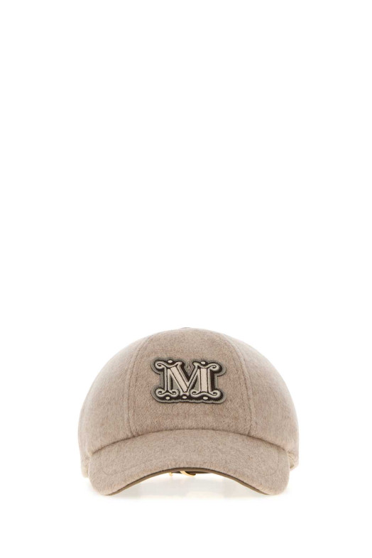 Cappuccino cashmere Ordine baseball cap Beige MAX MARA (2624576011600)