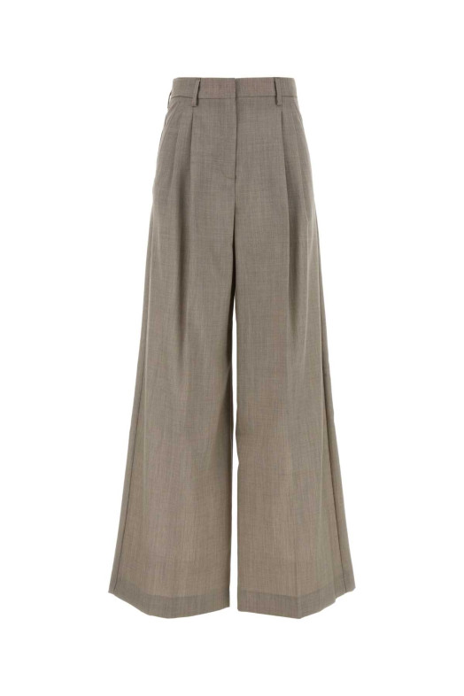 Cappuccino wool wide-leg Ovvio pant WEEKEND (2625136051600)