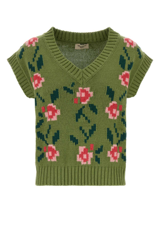 Green cotton blend Alamaro vest Green WEEKEND (2625356011600)