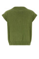 Green cotton blend Alamaro vest Green WEEKEND (2625356011600)