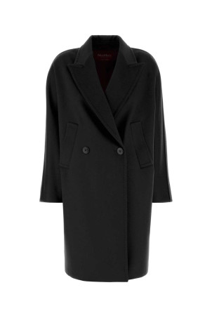Black wool Mastro coat Black MM STUDIO (2626016071600)