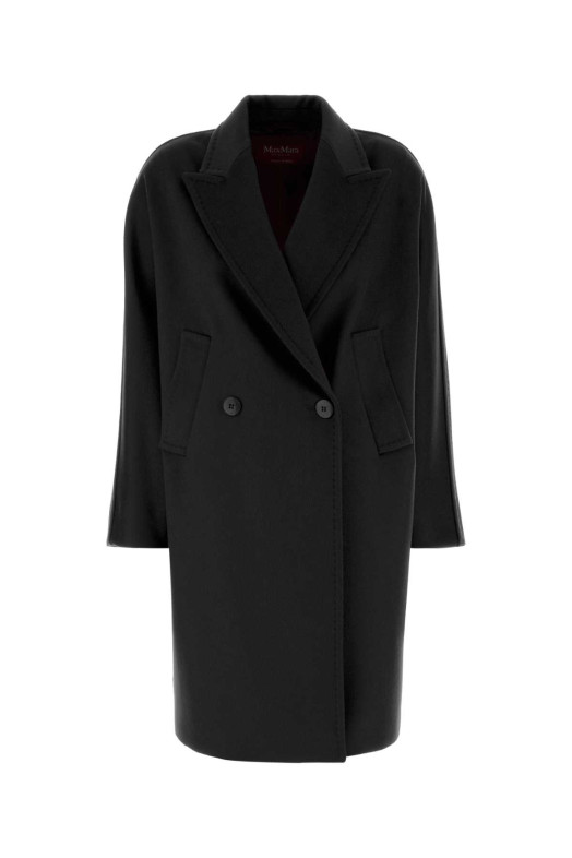 Black wool Mastro coat Black MM STUDIO (2626016071600)